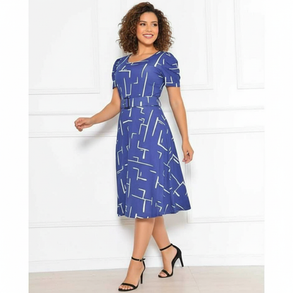 Vestido Midi Elegância Clássica