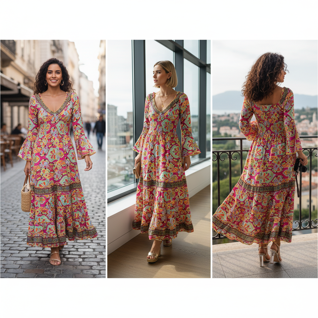 Vestido Indiano Importado - Últimas Peças ⭐