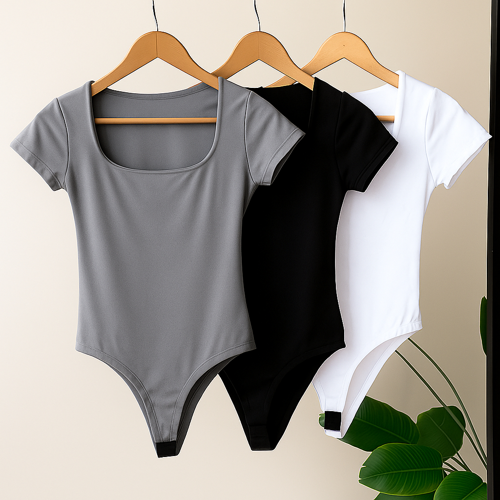 Kit 3 Body Femininos Modeladores em Suplex Premium