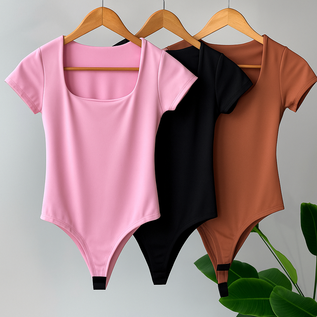 Kit 3 Body Femininos Modeladores em Suplex Premium