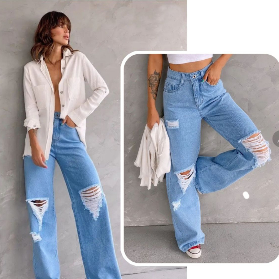 Calça Jeans Wide Leg: A Modelagem Perfeita que Abraça Suas Curvas