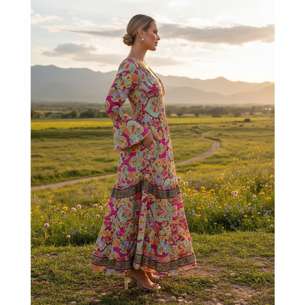 Vestido Indiano Importado - Últimas Peças ⭐