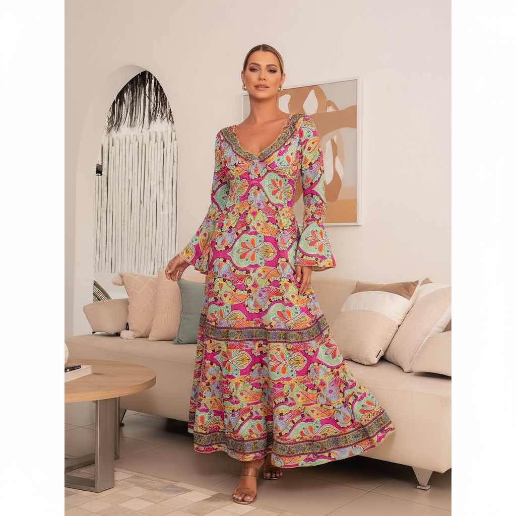 Vestido Indiano Importado - Últimas Peças ⭐