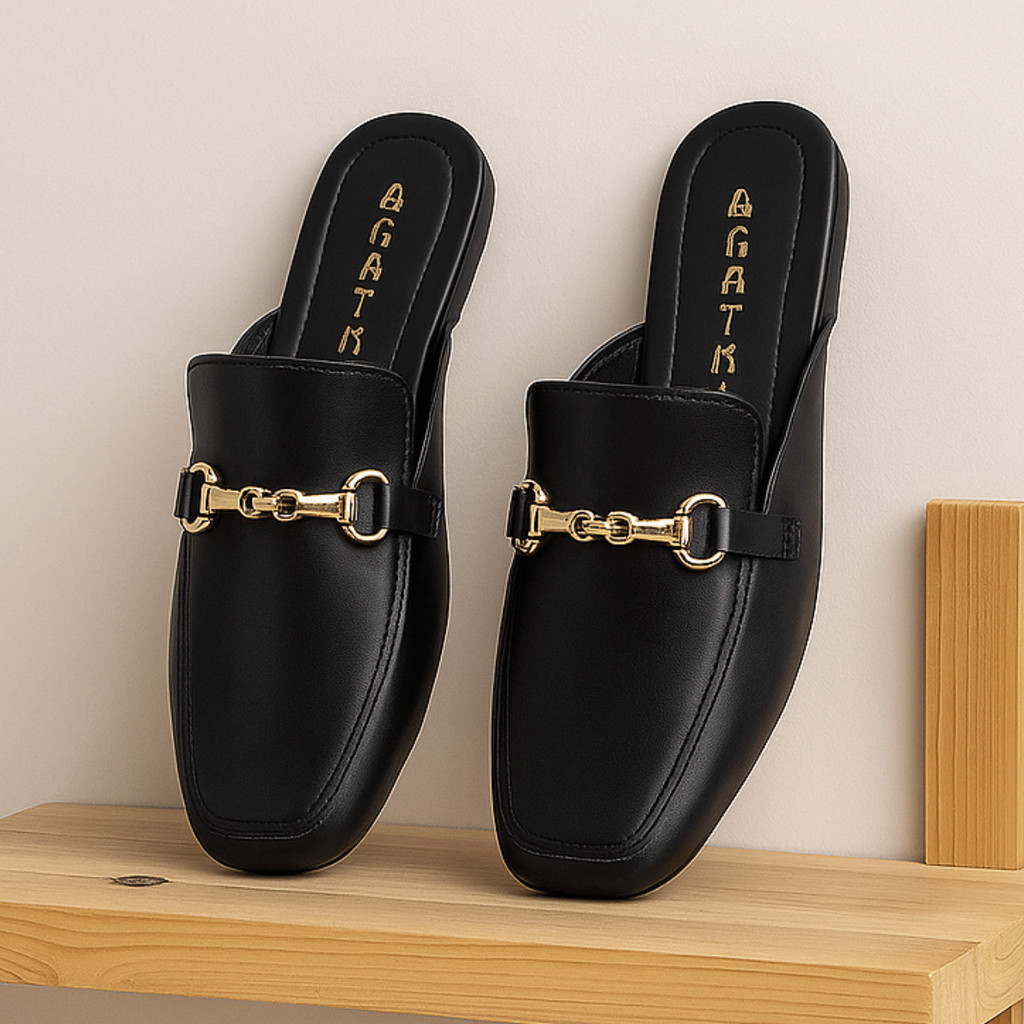 Sapatilha Mule Feminino Bico Quadrado Casual Agatha Original